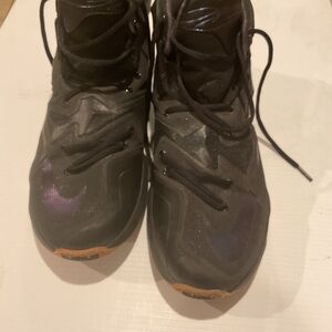 Men’s LeBron Black and Purple Athletic Shoes